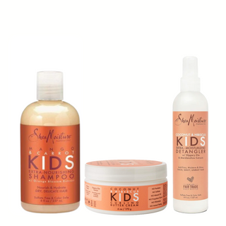 Shea Moisture Kids Curl Care Set – Nourishing Shampoo, Detangler & Curl Butter Cream
