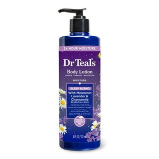Dr Teal's Sleep Body Lotion with Melatonin, Lavender & Chamomile Essential Oils, 532ml
