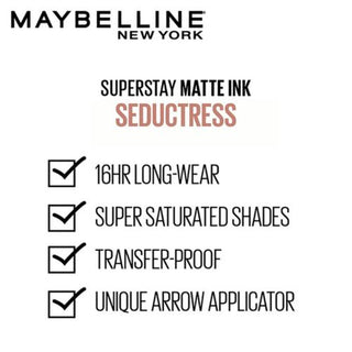 Maybelline Superstay Matte Ink Liquid Lipstick - 65 Seductress