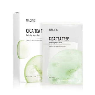 Nacific Cica Tea Tree Relaxing Mask Pack 10pcs 30ml
