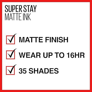Maybelline Super Stay Matte Ink Liquid Lipstick, 40 Believer, 5g