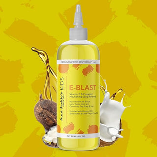 Aunt Jackie's Kids E-Blast Daily Oil for Dry Scalp, Vitamin E and Flaxseed Nourishing Scalp Remedy 237ml