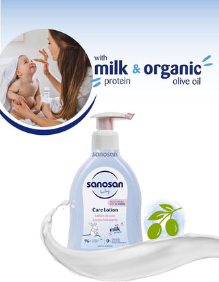 Sanosan Baby Care Milk Protein Lotion, 200ml