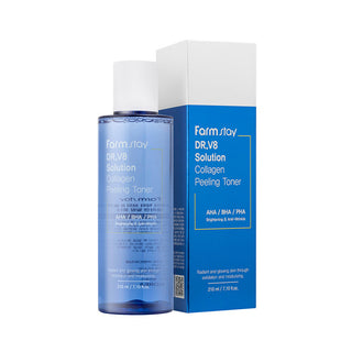 Farmstay Dr. V8 Solution Collagen Peeling Toner, 210ml