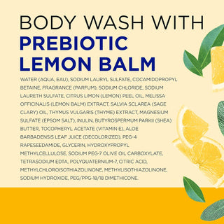Dr Teal's Body Wash with Prebiotic Lemon Balm & Sage, 710ml