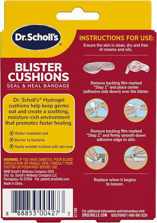 Dr. Scholl's Blister Cushions Seal & Heal Bandage with Hydrogel Technology