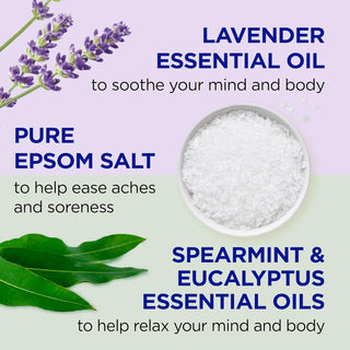 Dr Teal's Epsom Magnesium Salt Soak, Soothe & Sleep with Lavender,1360ml