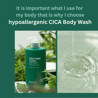 Farmstay Cica Farm Calming Body Wash, 500ml