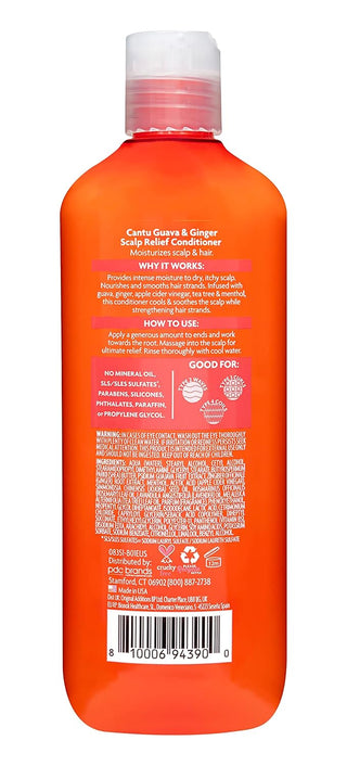 Cantu Guava Scalp Relief Conditioner for Natural Curls, Coils & Waves, 400ml