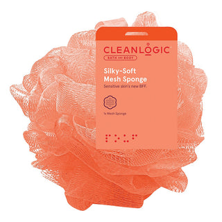CleanLogic Silky Mesh Bath & Shower Sponge