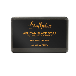 Shea Moisture African Black Soap for Troubled Skin with Shea Butter, 227g