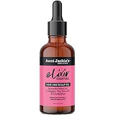 Aunt Jackie's Elixir Essentials Hair & Scalp Oil, Collagen, Tea Tree Oil & Eucalyptus 59ml