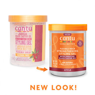 Cantu Maximum Hold Strengthening Styling Gel with Jamiaican Black Castor Oil, 524g