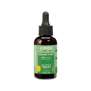 Cantu Strengthening Biotin-Infused Hair & Scalp Oil with Rosemary and Mint (59ml) 2 Fl Oz