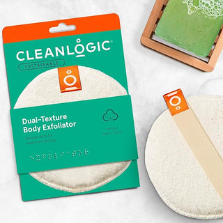 Cleanlogic Dual Texture Body Exfoliator, Certified Organic, 1 Each (Pack Of 6)