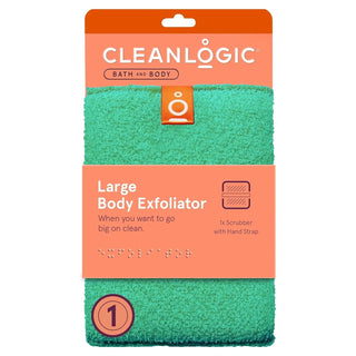 Cleanlogic bath and body large body exfoliator, 11x scrubber