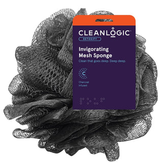 Cleanlogic Purifying Charcoal Mesh Bath Sponge.