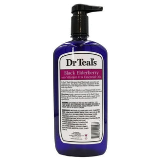 DR TEALS BODY WASH BLACK ELDERBERRY WITH VITAMIN D &ESSENTIAL OIL-240z Perfect Trust Beauty