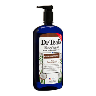 Dr Teal’s Body Wash with Pure Epsom Salt, Nourish & Protect with Coconut Oil - 710ml