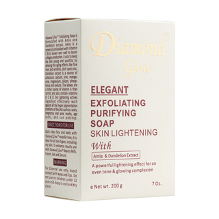 Diamond Glow Exfoliating Purifying Skin Lightening Soap, 200g