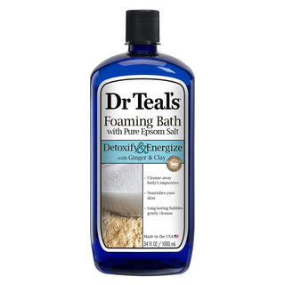 Dr Teal's Epsom Salt Foaming Bath Detoxify Energize - 1000ml | Dr Teal’s