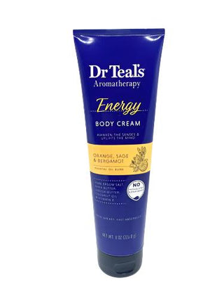 Dr Teal's Energy Body Cream + Orange, Sage & Bergamot, 226.8g