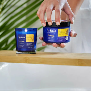 Dr Teal’s Aromatherapy Energy Body Scrub with Orange, Sage and Bergamot, 454ml
