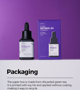 Isntree Hyper Retinol EX 1.0 Serum 20ml | 5 Peptides | 5 Cermaides | Helps Reduce Fine Lines