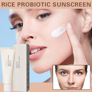 Relief Sun Rice + Relief Sun Organic Sunscreen SPF50, Probiotics SPF50+ Rice Sunscreen Korean PA++++ for All Skin Type and UV Defense(1PCS*50ml)