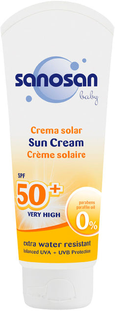 Sanosan 50 Plus Baby Sunscreen Cream, 75 ML