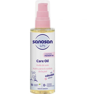 Sanosan Baby Care Oil | With Almond Oil, Organic Olive oil & Sunflower Seed Oil - 100ml