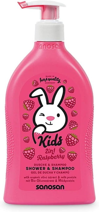 Sanosan Kids shampoo and shower gel with raspberry scent 400ml