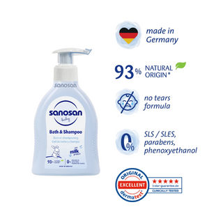 Sanosan Baby Bath & Shampoo 200Ml