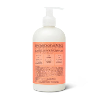 SheaMoisture Curl & Shine Conditioner Coconut & Hibiscus, for Thick, Curly Hair to Moisturize & Soften, 384ml