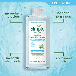 Simple Micellar Soothing Cleansing Water, 400ml