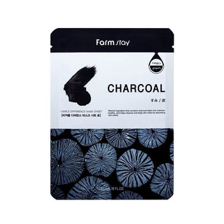 Farmstay Visible Difference Mask Sheet 23ml Charcoal
