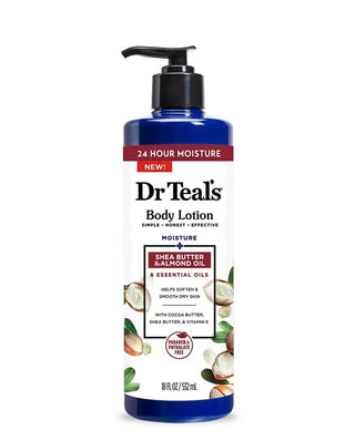 Dr Teal's Moisturizing Body Lotion: 24-Hour Hydration with Shea Butter & Essential Oils532ML