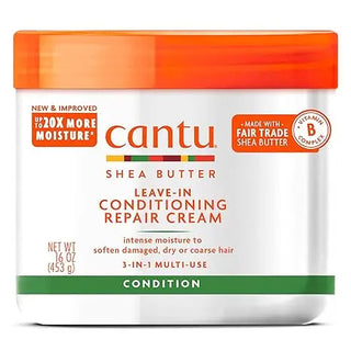 Cantu Shea Butter Leave-In Conditioner Conditioning Repair Cream, 453g