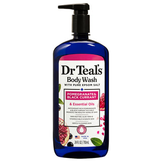 Dr Teal's Pure Epsom Salt, Pomegranate & Black Currant,710ml