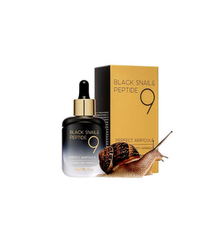 Farmstay Peptide9 and Black Snail Perfect Ampoule deep replenishing 35ml