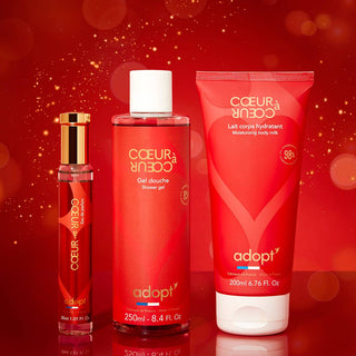 ADOPT Coeur à coeur Doos 30 ml eau de parfum + 250 ml douchegel + 200 ml bodymilk
