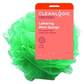 CleanLogic Silky Mesh Bath & Shower Sponge