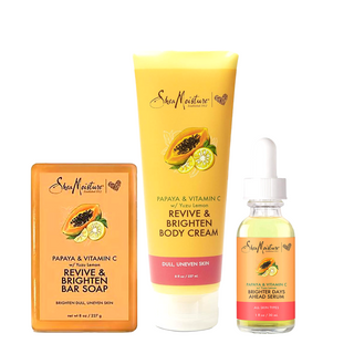 SheaMoisture Papaya & Vitamin C Brightening Bundle: Cleanse, Hydrate & Glow