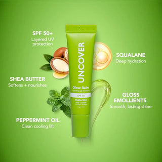 Uncover Glow Balm Hydrating Lip Treatment Spf 30 0.4oz