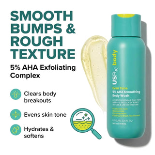 Urban Skin Rx Even Tone AHA Smoothing Body Wash 384ml