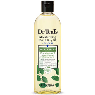 Dr Teal's Bath & Body Oil with Eucalyptus & Spearmint Essential Oils, 260ml