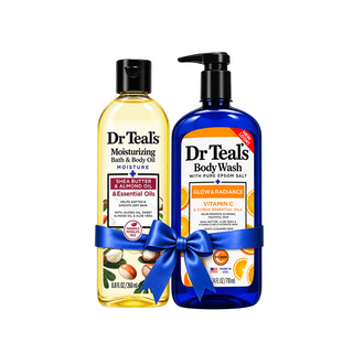 Dr Teal's Bundle - Bath & Body Shea & Almond Oil + Vit C Body Wash