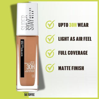 Maybelline SuperStay 30H Active Wear Foundation- 56 TOFFEE