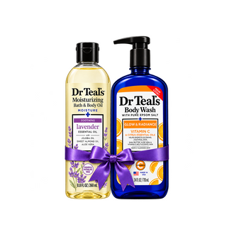 Dr Teal's Bundle - Bath & Body Soothe & Sleep Lavender Oil + Vit C Body Wash