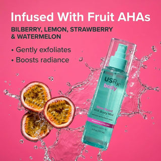 Urban Skin Rx Glow Boost AHA Body Mist Passionfruit Paloma 177ml